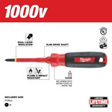 Milwaukee 48-22-2211 #1 Phillips - 3 in. 1000 V Insulated Screwdriver