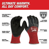 Milwaukee 48-73-7944 Cut Level 4 Winter Dipped Gloves - XXL