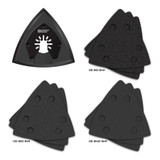 Milwaukee IBOTSPV-10 Imperial Blades IBOTSPV-10 One Fit 3-1/2" Oscillating Triangle Sanding Pad + Sandpaper Variety Pack, 10PC