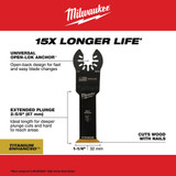 Milwaukee 49-25-1203 Milwaukee OPEN-LOK 1-1/4" TITANIUM ENHANCED BI-METAL MULTI-MATERIAL BLADE 1PK