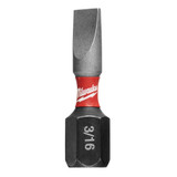 Milwaukee 48-32-4117 Shockwave Impact Slotted 3/16 in. Insert Bits 25PK