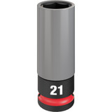 Milwaukee 49-66-7806 Shockwave Impact Duty 1/2 Drive 21MM Metric Lug Nut Wheel Socket