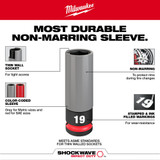 Milwaukee 49-66-7807 Shockwave Impact Duty 1/2 Drive 22MM Metric Lug Nut Wheel Socket