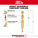 Milwaukee 48-89-4627 15/32 in. Titanium Shockwave Drill Bit