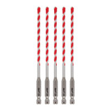 Milwaukee 48-20-9157 3/16 in. Shockwave Carbide Hammer Drill Bits 5PK