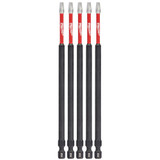 Milwaukee 48-32-4855 Shockwave 6 in. Square Recessed #2 Power Bit 5PK