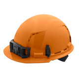 Milwaukee 48-73-1212 Orange Front Brim Vented Hard Hat w/4pt Ratcheting Suspension - Type 1, Class C