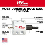 Milwaukee 49-56-9682 3-1/2" HOLE DOZER Bi-Metal Hole Saw with Arbor