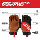 Milwaukee 48-73-0024 Leather Performance Gloves - XXL