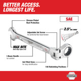 Milwaukee 45-96-9815 9/16" Flex Head Combination Wrench