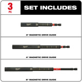 Milwaukee 48-32-4519 Shockwave 3-Piece Impact Magnetic Drive Guide Set