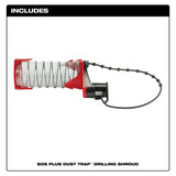 Milwaukee 48-03-3135 SDS-Plus DUST TRAP Drilling Shroud