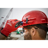 Milwaukee 48-73-1109 Red Full Brim Hard Hat w/4pt Ratcheting Suspension - Type 1, Class E