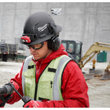 Milwaukee 48-73-1209 Red Full Brim Vented Hard Hat w/4pt Ratcheting Suspension - Type 1, Class C