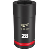 Milwaukee 49-66-6403 Shockwave Impact Duty 3/4" Drive 28MM Deep 6 Point Socket