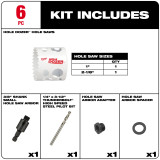 Milwaukee 49-22-4063 HOLE DOZER Door Lock Hole Saw Kit