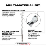Milwaukee 48-20-8899 7pc. Shockwave Impact Duty Carbide Multi-Material Drill Bit Kit