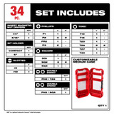 Milwaukee 48-32-5101 Shockwave Impact Duty Driver Bit Set - 34PC