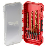 Milwaukee 48-89-4633 Shockwave Impact Duty RED HELIX Titanium Drill Bit Set - 10PC