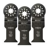 Milwaukee IBSL300-3 Imperial Blades IBSL300-3 Starlock 1-3/8" Standard Wood & Nails Blade, 3PC