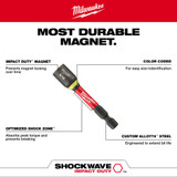 Milwaukee 49-66-0533 Shockwave Impact Duty 5/16" x 2-9/16" Magnetic Nut Driver 10PK