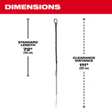 Milwaukee 48-22-8817 15 Lbs. 72 in. Extended Reach Locking Tool Lanyard