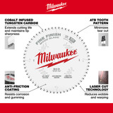 Milwaukee 48-40-1028 10 in. 60T Fine Finish Circular Saw Blade