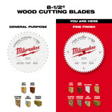 Milwaukee 48-40-0826 8-1/2 in. 60T Fine Finish Circular Saw Blade