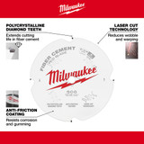 Milwaukee 48-40-7000 7-1/4 in. PCD/Fiber Cement Circular Saw Blade