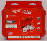 Milwaukee 49-22-4009 HOLE DOZER Large Diameter Hole Saw Kit - 9PC