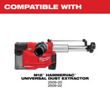 Milwaukee 49-90-2343 M12 HAMMERVAC Universal Dust Extractor Dust Box