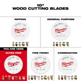 Milwaukee 48-40-1032 10 in. 80T Ultra Fine Finish Circular Saw Blade