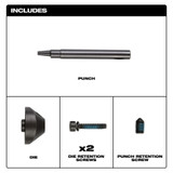Milwaukee 48-44-0272 M12 FUEL 16 Ga Nibbler Punch & Die Set
