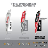 Milwaukee 48-00-5571 6" The WRECKER with NITRUS CARBIDE 5PK