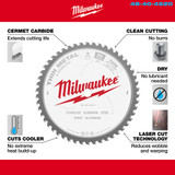 Milwaukee 48-40-4520 8 in. 50 Teeth Dry Cut Cermet Tipped Circular Saw Blade