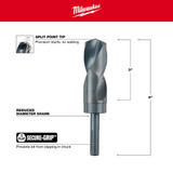 Milwaukee 48-89-2758 1-1/4 in. S&D Black Oxide Drill Bit