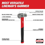 Milwaukee 48-22-9040 4in1 Lineman's Hammer