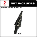 Milwaukee 48-89-9234 2-Piece #4 Step Drill Bit Set