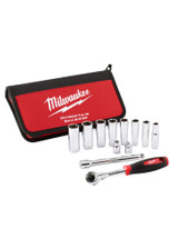 Milwaukee 48-22-9001 12-Piece 3/8 in. Drive Metric Socket Set
