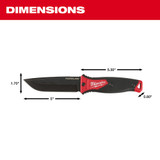 Milwaukee 48-22-1928 5 in. HARDLINE Fixed Blade Knife