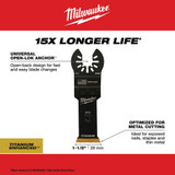 Milwaukee 49-25-1259 Milwaukee OPEN-LOK 1-1/8" TITANIUM ENHANCED BI-METAL METAL BLADES 10PK
