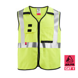 Milwaukee 48-73-5303 AR/FR Cat. 1 Class 2 High Visibility Yellow Safety Vest - 2XL/3XL