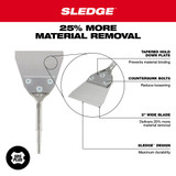 Milwaukee 48-62-6046 SDS Plus SLEDGE Floor Scraper 5" X 10"