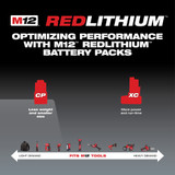 Milwaukee 48-11-2411 M12 REDLITHIUM 1.5Ah Compact Battery Pack (2 Piece)