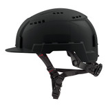Milwaukee 48-73-1330 Black Front Brim Vented Safety Helmet (USA) - Type 2, Class C