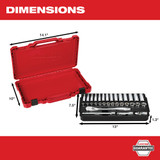 Milwaukee 48-22-9508 3/8 in. Drive 32 pc. Ratchet & Socket Set - Metric