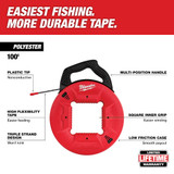 Milwaukee 48-22-4165 100 Ft. Polyester Fish Tape with Non-Conductive Tip