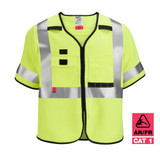 Milwaukee 48-73-5324 AR/FR Cat. 1 Class 3 High Visibility Yellow Safety Vest - 4XL/5XL