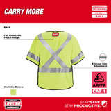 Milwaukee 48-73-5333 AR/FR Cat. 1 Class 3 Breakaway High Visibility Yellow Safety Vest - 2XL/3XL (ANSI/CSA)