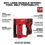 Milwaukee 2447-20 M12 3/8 in. Crown Stapler